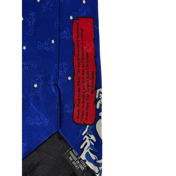 Huntington How The Grinch Stole Christmas Welcome To Whoville Vintage Necktie - Picture 6 of 9